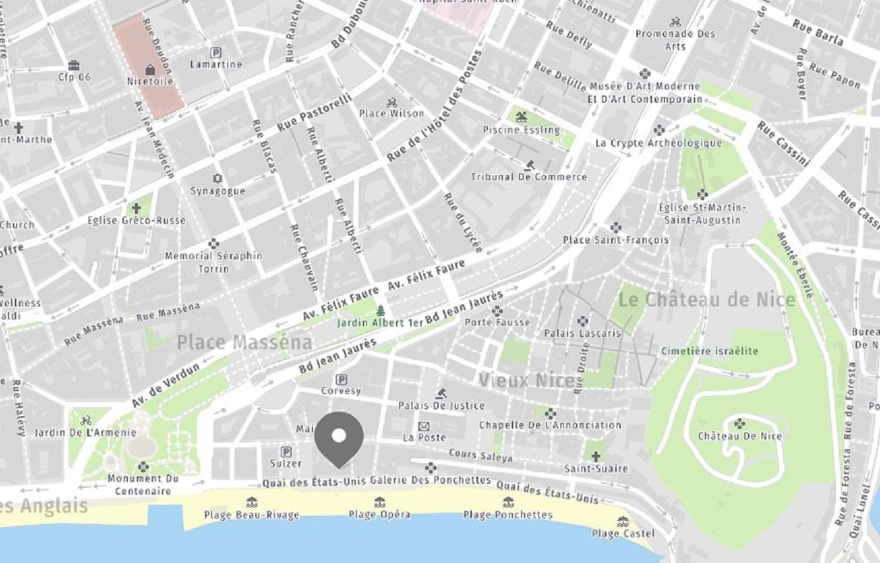 Aparthotel Riviera - Balcon Des Etats Unis - Old Town Promenade Des Anglais Niza Exterior foto